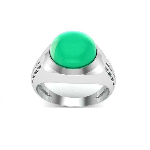 Bague malachite argent Diane